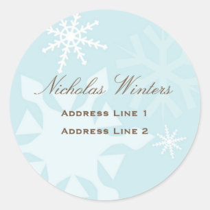 Snowflake Address Label