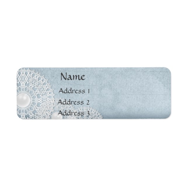 Snowflake address label return address label (Front)