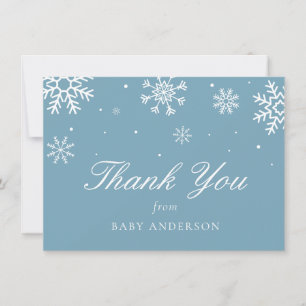 Snowflake Baby It's Cold Outside Thank You Card