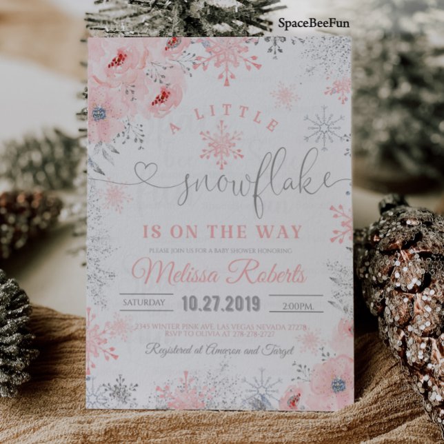 Snowflake Baby Shower Invitation A little Is on (Snowflake Baby Shower Invitation A little Is on
Snowflake Baby Shower Invitation )