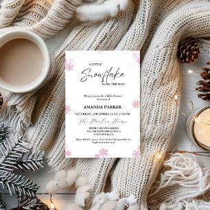 Snowflake Baby Shower Winter Baby Shower Invitation