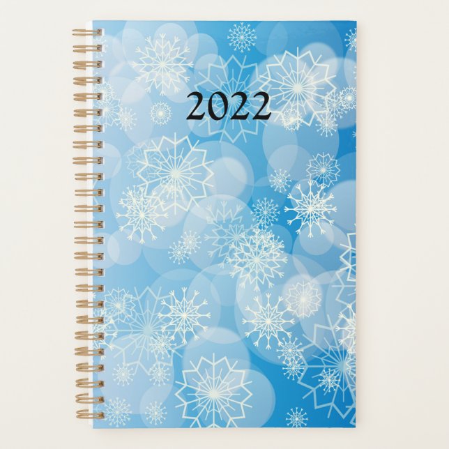 Snowflake background  planner (Front)