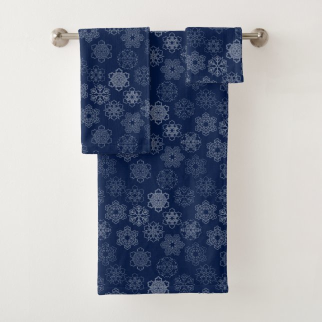 Snowflake Bath Towel Set (Insitu)
