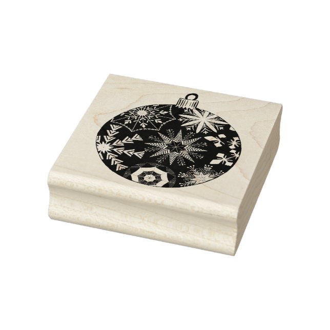 Snowflake Bauble Rubber Stamp (Stamp)