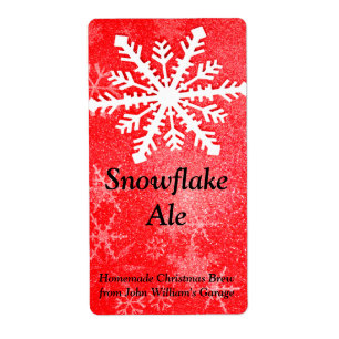 Snowflake Beer Label