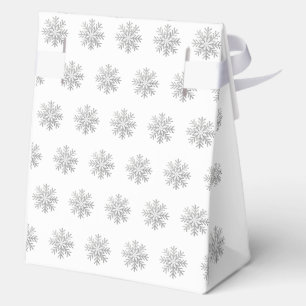 Snowflake Blue & Silver Baby Shower Thank You  Favour Box