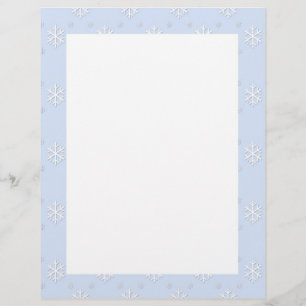 Snowflake Border Letterhead
