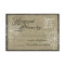 Snowflake Burlap Look Response Card