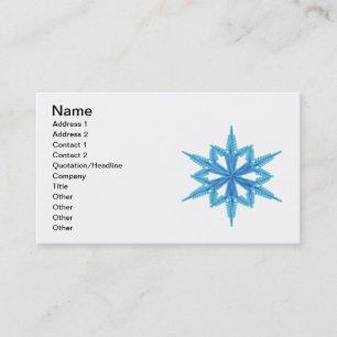 Snowflake Business Card