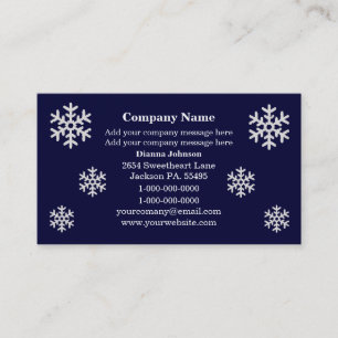 Snowflake Business Cards