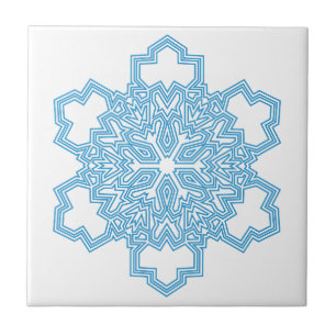 Snowflake Ceramic Tile