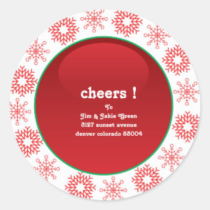 Snowflake cheer - Address labels