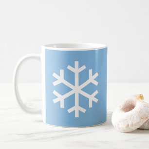Snowflake Christmas Blue Coffee Mug