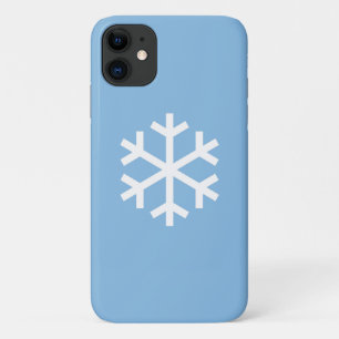 Snowflake Christmas Blue iPhone 11 Case