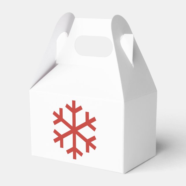 Snowflake Christmas Favour Box (Front Side)