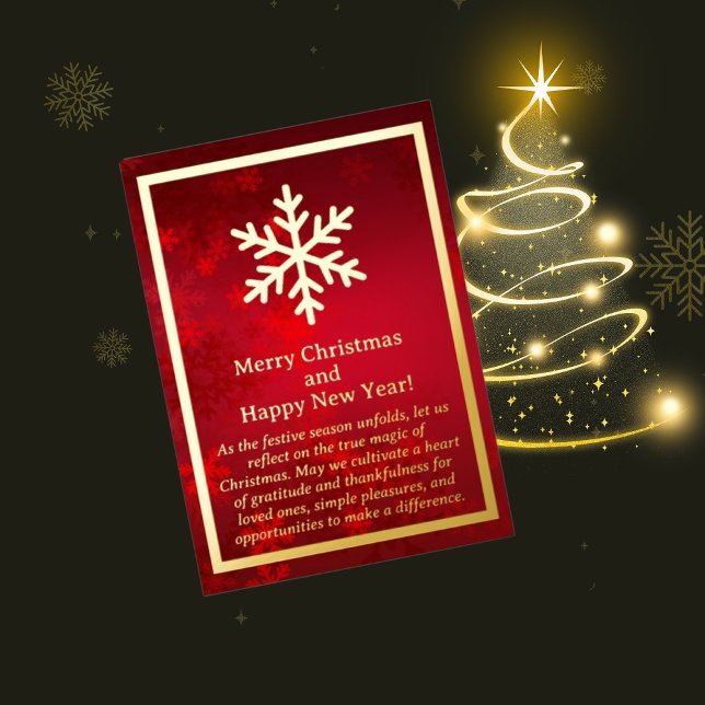 Snowflake Christmas Foil Card (Creator Uploaded)