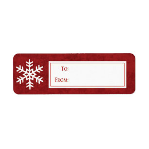 SnowFlake Christmas gift sticker
