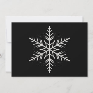 Snowflake Christmas Holiday Party Winter Gift Card