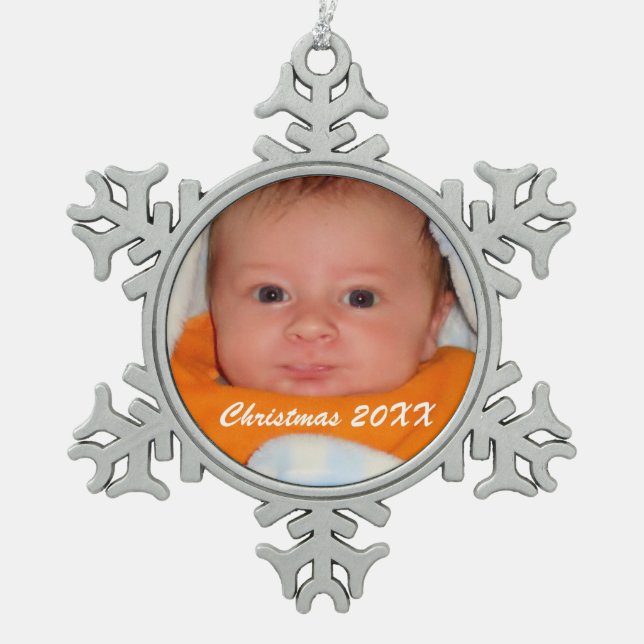 Snowflake Christmas Ornament - Make your own (Front)