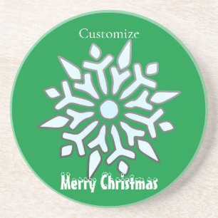 Snowflake Christmas Ornament Thunder_Cove  Coaster