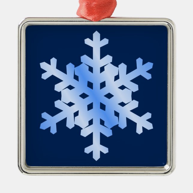 Snowflake Christmas Ornament (two sided) (Front)