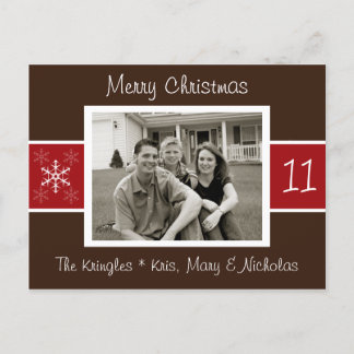 Snowflake Christmas Photo Card