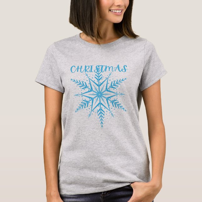 Snowflake Christmas  T-Shirt (Front)