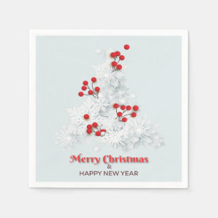 Snowflake Christmas Tree Napkin