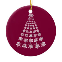 Snowflake Christmas Tree Ornament