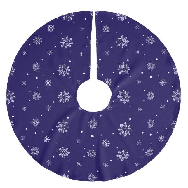 Snowflake Christmas Tree Skirt (Front)