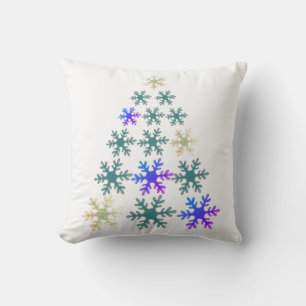 Snowflake Christmas tree Unique Holiday Cushion