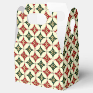 Snowflake Circles-2-PARTY FAVOR BOX,gable Favour Box