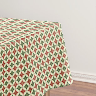 Snowflake Circles-3-52x70 COTTON TABLECLOTH