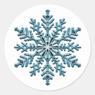 Snowflake Classic Round Sticker