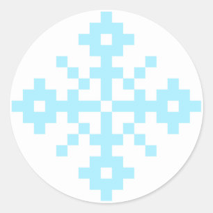 Snowflake Classic Round Sticker