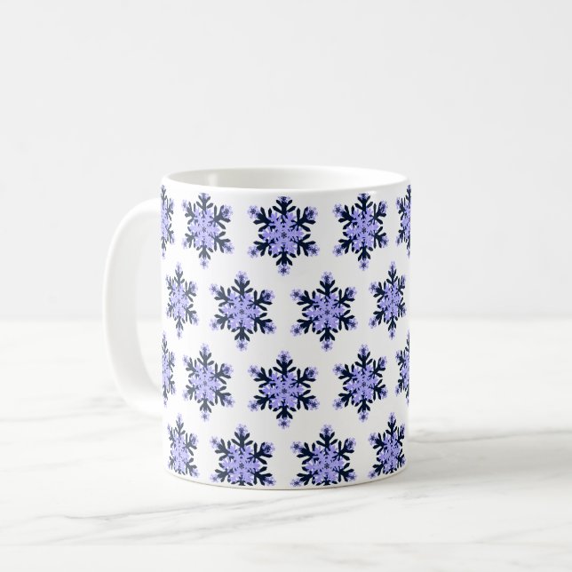 Snowflake Coffee Mug (Front Left)