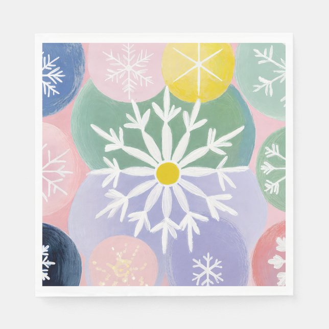 Snowflake Constellations Napkin (Front)