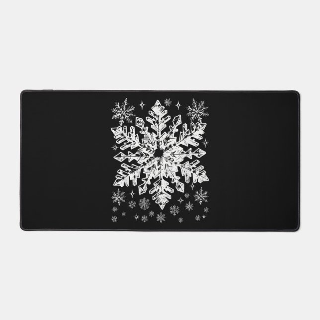 Snowflake Costume Winter Christmas Matching Mens W Desk Mat (Front)