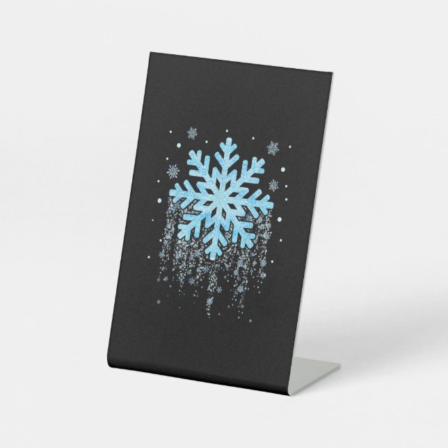 Snowflake Costume Winter Christmas Matching Mens W Pedestal Sign (Front)