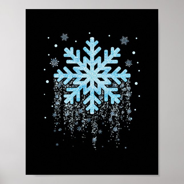 snowflake costume winter christmas matching mens w poster (Front)