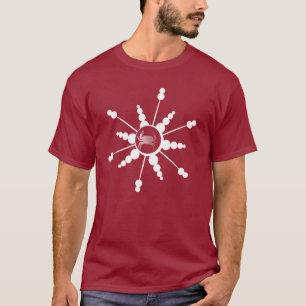 Snowflake Crab Crawfish Crustacean Christmas T-Shirt