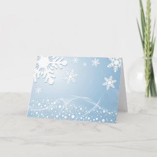 Snowflake creation holiday card
