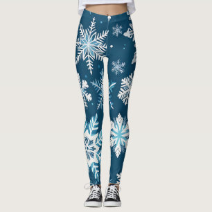 snowflake crystals leggings