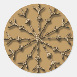 Snowflake Design Personalizable Holiday Card Seals