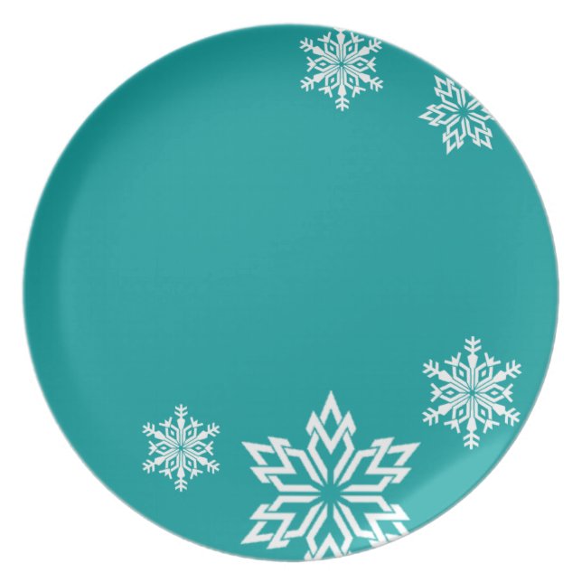 Snowflake Designer Plate (Front)