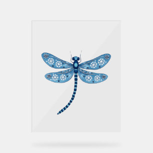 Snowflake Dragonfly Spirit Acrylic Sign