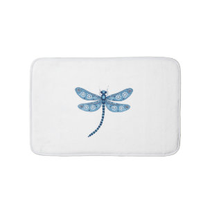 Snowflake Dragonfly Spirit Bath Mat