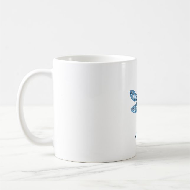 Snowflake Dragonfly Spirit Coffee Mug (Left)