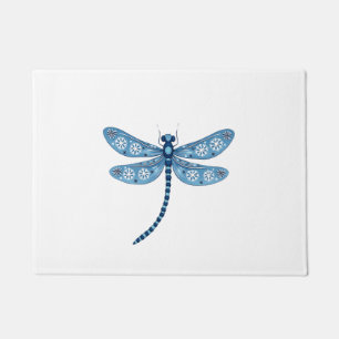 Snowflake Dragonfly Spirit Doormat