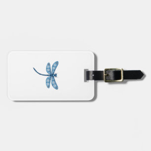 Snowflake Dragonfly Spirit Luggage Tag